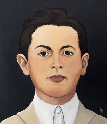 David D, 1919, Fez Pittura intitolato "David D, 1919, Fez" da Anna D., Opera d'arte originale, Acrilico