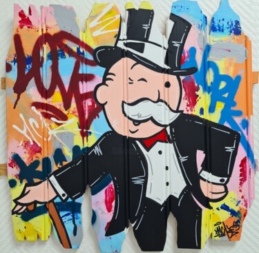 Pittura intitolato "Happy Life" da Nacks, Opera d'arte originale, Acrilico Montato su Altro pannello rigido