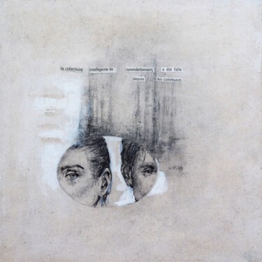 Drawing titled "Le ballet des quatr…" by Stavroula Chronopoulou-Roux, Original Artwork, Pencil