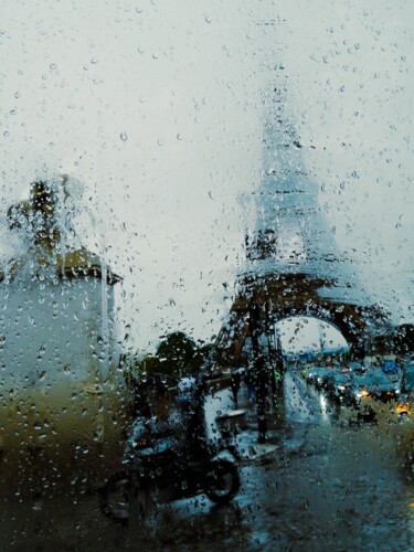 제목이 "Rainy Ride by the E…"인 사진 John Stan로, 원작, 디지털 나무 들것 프레임에 장착됨