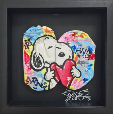 Pintura titulada "L'amoureux" por Nacks, Obra de arte original, Acrílico Montado en Otro panel rígido