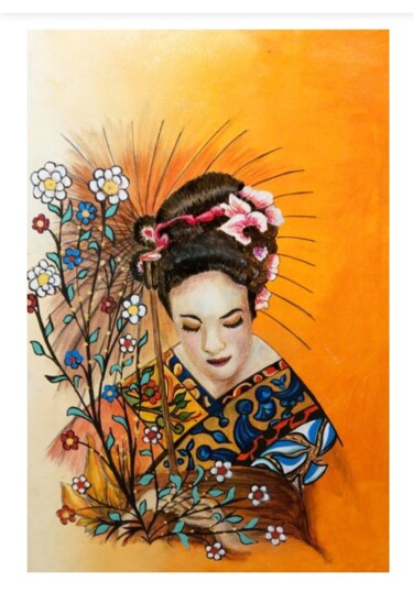 Pittura intitolato "giap2" da Roby, Opera d'arte originale, Olio Montato su Pannello di legno