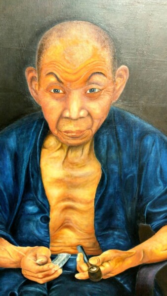 제목이 "Chinese man"인 미술작품 Masaharu Kotake (MASA)로, 원작, 기름