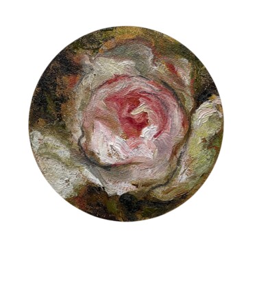 Painting titled "“ The Blossoming” 3" by Marina Shavyrina-Shkoliar, Original Artwork, Oil Mounted on Cardboard