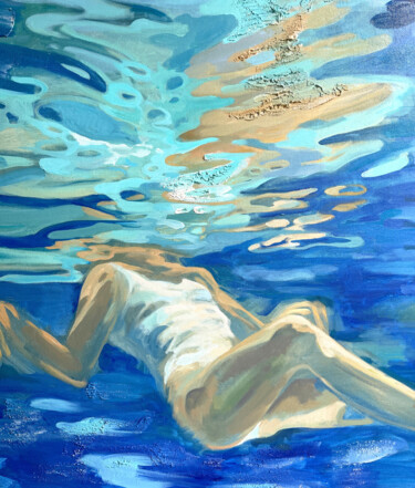 绘画 标题为“The quiet deep” 由Елена Пикуш, 原创艺术品, 油