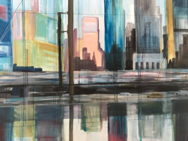 绘画 标题为“World trade center” 由Anita Bauer, 原创艺术品, 丙烯
