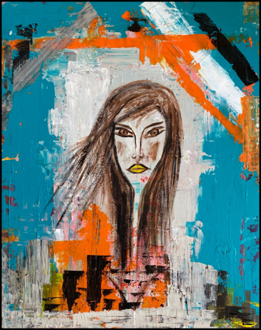 Peinture intitulée "CELESTINE" par Isabelle Taieb Nicolaï, Œuvre d'art originale, Acrylique