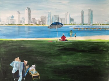 Painting titled "coronado" by Anita Bauer, Original Artwork, Acrylic