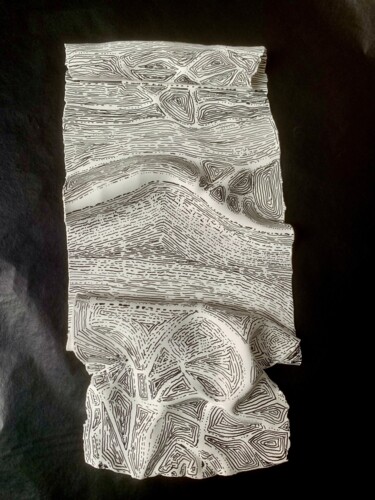 Sculpture titled "Cartographie commun…" by Luis Meyer, Original Artwork, Clay