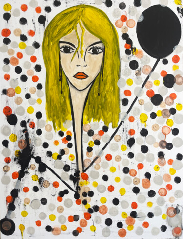 Peinture intitulée "POP CONFETTIS" par Isabelle Taieb Nicolaï, Œuvre d'art originale, Acrylique