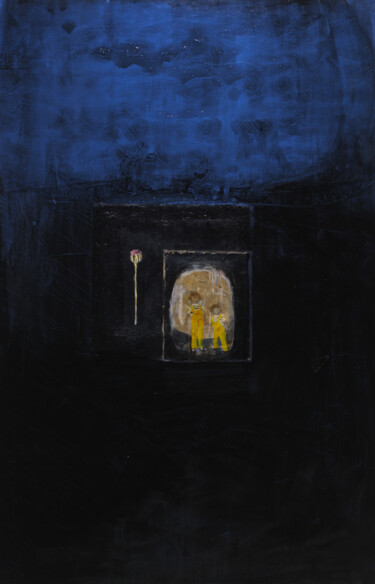 Collages titled "Enfance " by Axelle Du Rouret, Original Artwork, Collages