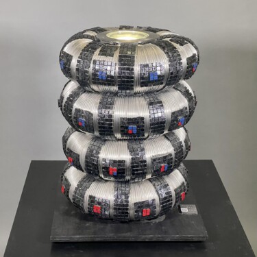 Скульптура под названием "STELLARATOR" - Philippe Fares, Подлинное произведение искусства, Алюминий