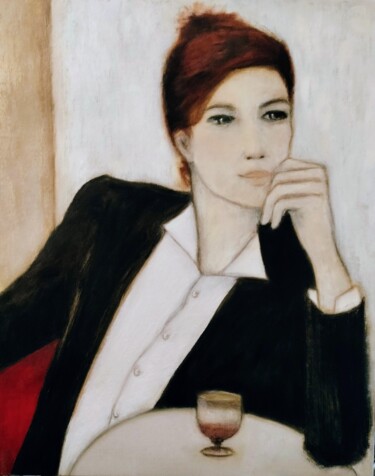 Painting titled "Rendez-vous à Saint…" by Thalie Cardo, Original Artwork, Oil