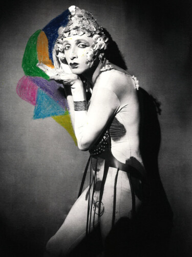 Drawing titled "NIJINSKI" by Laurent  Poleo-Garnier, Original Artwork, Pencil