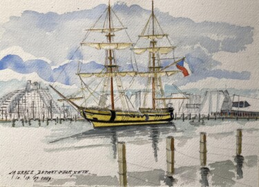 Peinture intitulée "La GRACE " par Philippe Brunet, Œuvre d'art originale, Aquarelle