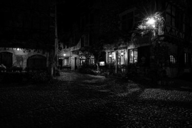 Εκτυπώσεις & Χαρακτικά με τίτλο "Lueur nocturne" από Aaron Berger, Αυθεντικά έργα τέχνης, Χαρτί