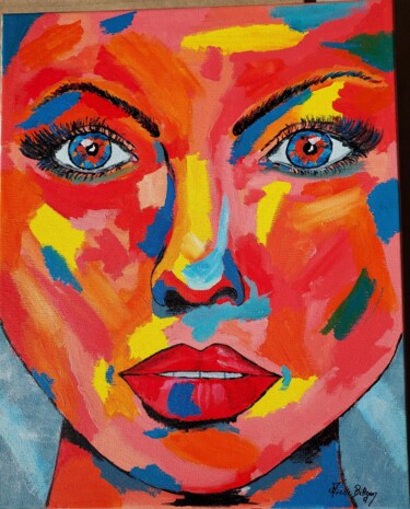 Pittura intitolato "Juliette" da Axelle Biltgen, Opera d'arte originale, Acrilico
