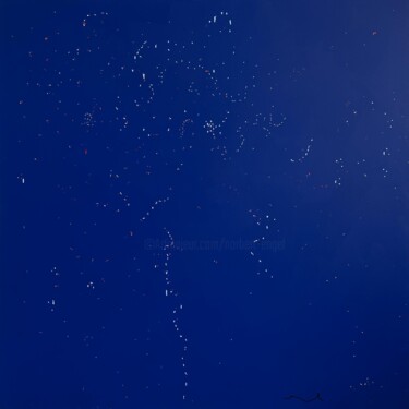 Painting titled "INFINIMENT BLEU" by Norbert Engel, Original Artwork, Acrylic