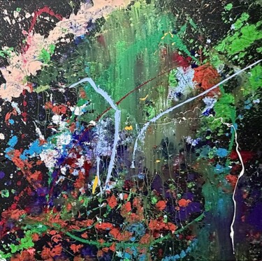 Schilderij getiteld "NATURE" door Norbert Engel, Origineel Kunstwerk, Acryl