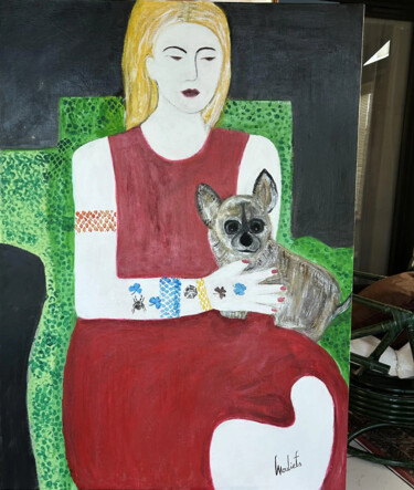 Femme avec chien
