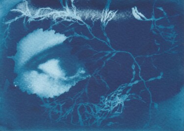 Gravures & estampes intitulée "Oeil aquatique" par Céline Foussadier, Œuvre d'art originale, Impression numérique