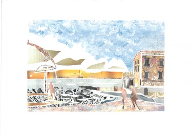 Collages intitolato "Les amoureux de San…" da Marc Raynaud, Opera d'arte originale, Collages