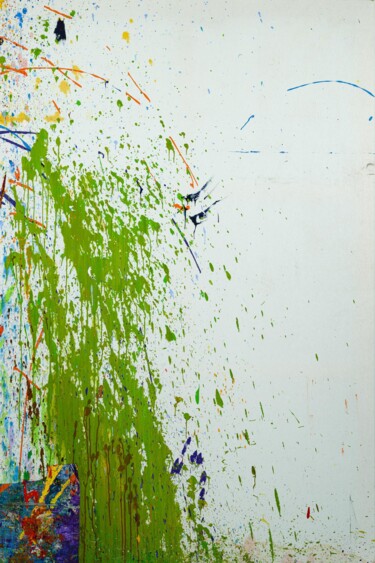 绘画 标题为“FRAGMENT 3” 由Norbert Engel, 原创艺术品, 丙烯 安装在木质担架架上