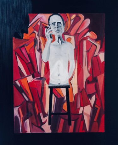 Painting titled " Prendre " Du champ…" by Esdez, Original Artwork, Fabric