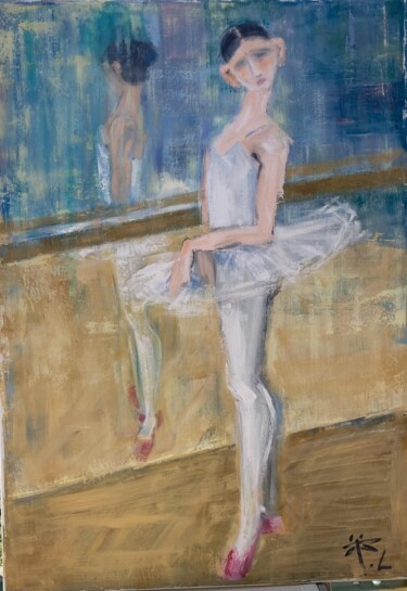 绘画 标题为“Atelier de danse” 由Ludmila Ternano Dolgova, 原创艺术品, 油