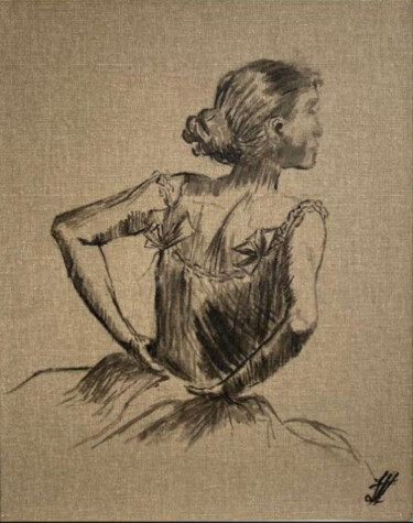 Peinture intitulée "La Danseuse de Degas" par Laurène Hillion, Œuvre d'art originale