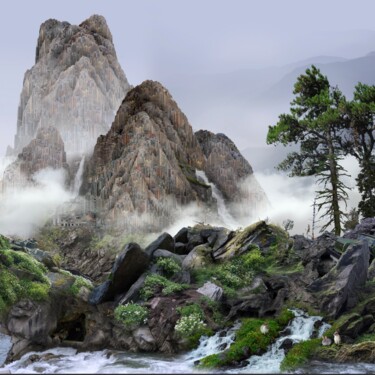 摄影 标题为“Imagined Landscape…” 由Yongliang Yang, 原创艺术品, 数字打印