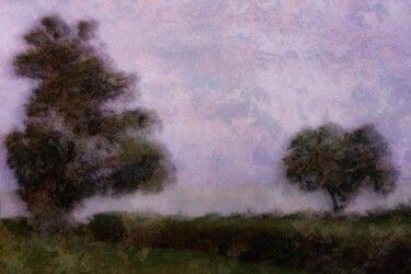 「arbres rose」というタイトルの写真撮影 Dominique Cahierによって, オリジナルのアートワーク, デジタルプリント