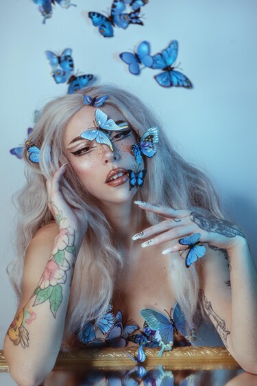 Fotografie getiteld "papillon" door Titchia, Origineel Kunstwerk, Papier