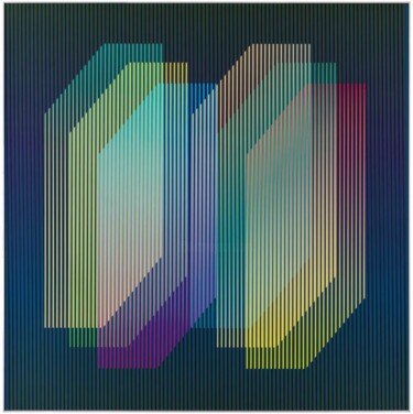 绘画 标题为“Couleur additive ” 由Carlos  Cruz-Diez, 原创艺术品, 铝