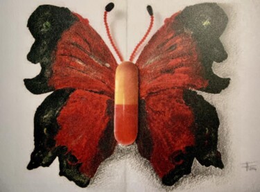 제목이 "Psychopharmacologic"인 콜라주 Ftcrea로, 원작, 콜라주