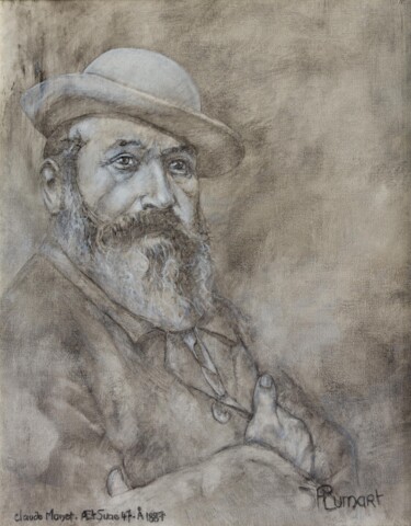 绘画 标题为“Claude Monet” 由François Plumart, 原创艺术品, 丙烯