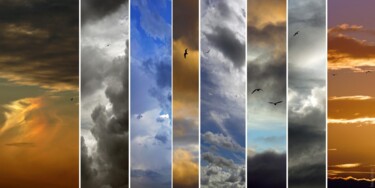 Photographie intitulée "Fragments de ciels…" par Daniel Gautier, Œuvre d'art originale, Aluminium