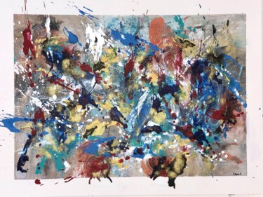 Peinture intitulée "Energie" par Véronique Denis, Œuvre d'art originale, Acrylique Monté sur Châssis en bois