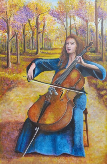 绘画 标题为“la violoncelliste” 由The Papart, 原创艺术品, 丙烯