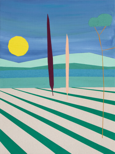Pittura intitolato "Here Comes the Sun 2" da Ben Arpéa, Opera d'arte originale, Acrilico Montato su Telaio per barella in le…