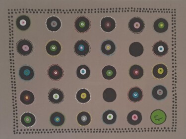 Peinture intitulée "Etienne" par Aima, Œuvre d'art originale, Tissu
