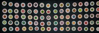 Peinture intitulée "Connexion multidime…" par Aima, Œuvre d'art originale, Acrylique