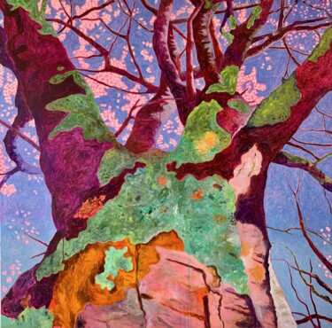 Schilderij getiteld "Un Printemps. Vers…" door Ross Gash, Origineel Kunstwerk, Acryl