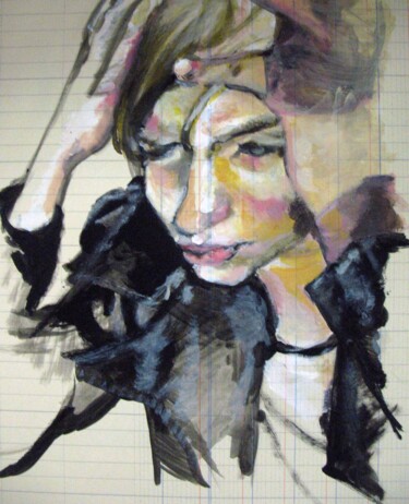 Dessin intitulée "Là où tu vas 01" par Laurence  Ory, Œuvre d'art originale, Acrylique