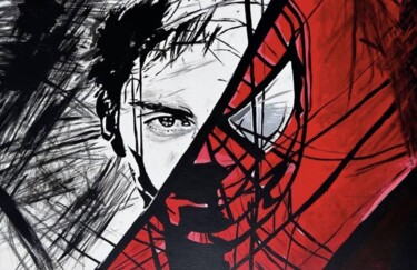Peinture intitulée "Spider-Man Univers…" par Zoulliart, Œuvre d'art originale, Acrylique