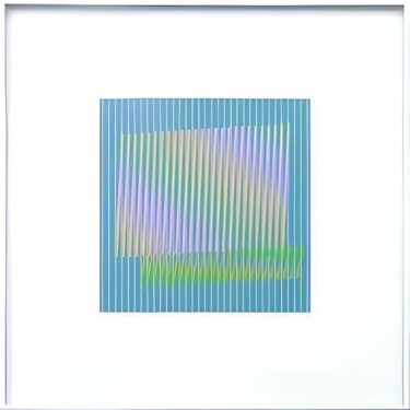 "Induction Chromatiq…" başlıklı Baskıresim Carlos  Cruz-Diez tarafından, Orijinal sanat, Kâğıt