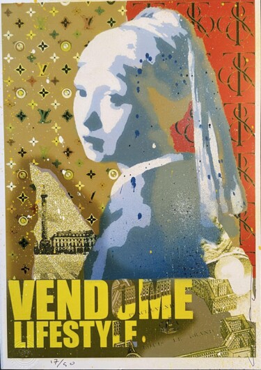 Drawing titled "VENDOME LIFE STYLE…" by Johan  Chaaz, Original Artwork, Spray paint