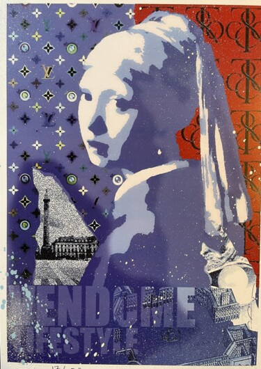 Drawing titled "VENDOME LIFE STYLE…" by Johan  Chaaz, Original Artwork, Spray paint