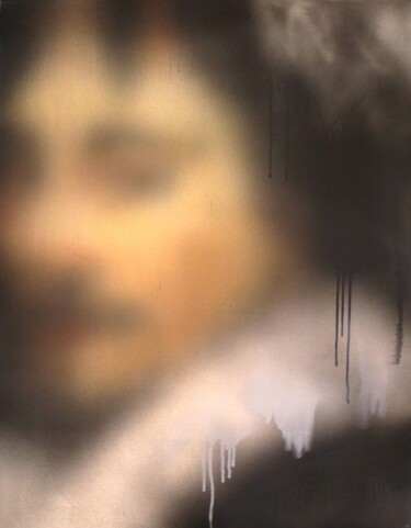 Peinture intitulée "Portrait of a Gentl…" par Miaz Brothers , Œuvre d'art originale, Bombe aérosol