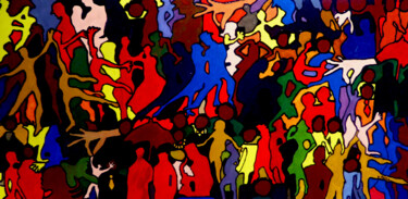 Peinture intitulée "Tango" par Yves Perrin, Œuvre d'art originale, Acrylique